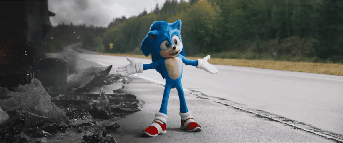 Sonic the Hedgehog trailer still